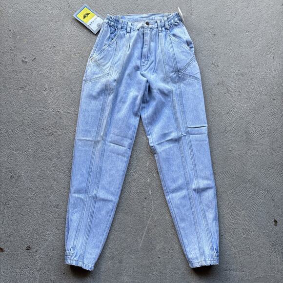Deadstock 90s Dockers Jeans 28x30 Pleated Denim Levi’s Baggy Acid Wash Vintage - Picture 2 of 14